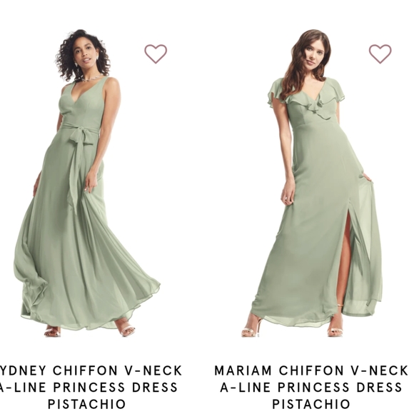 Bill Levkoff Pistachio Bridesmaid Dress - Picture 3 of 3